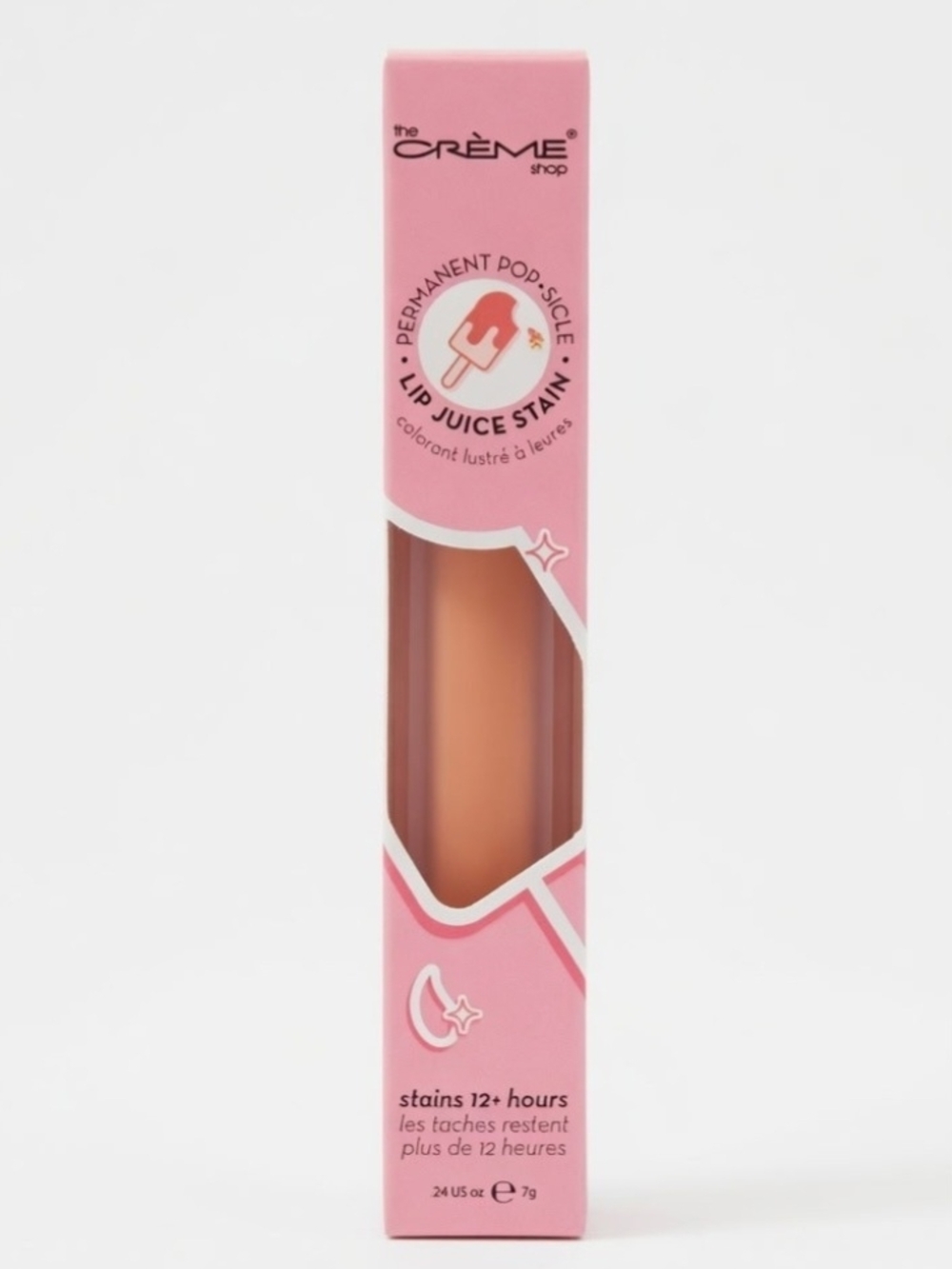 The Crème Shop Lip Juice Stain — Peachy Nude Tint